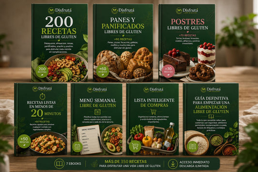Recetarios con +360 Recetas Antinflamatorias Sin Gluten